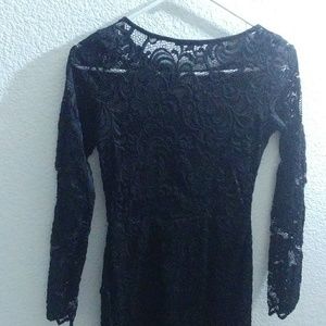Black laced dress